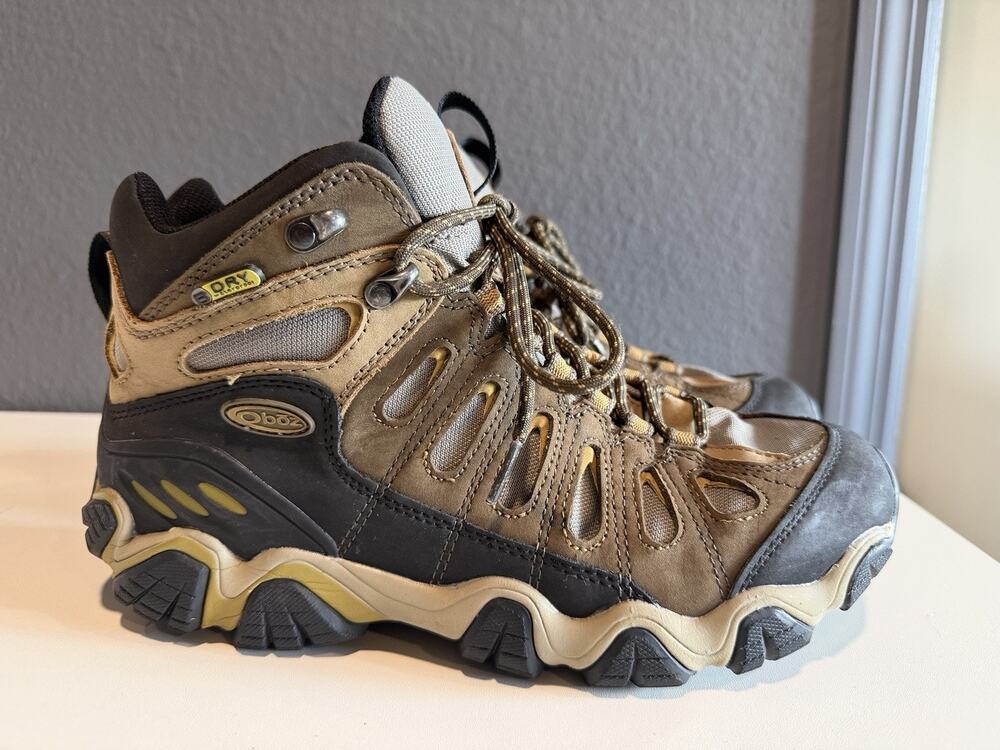 Oboz Sawtooth II B-Dry Mid Hiking Boots Waterproof Mens Size 8.5 - Antique Brown
